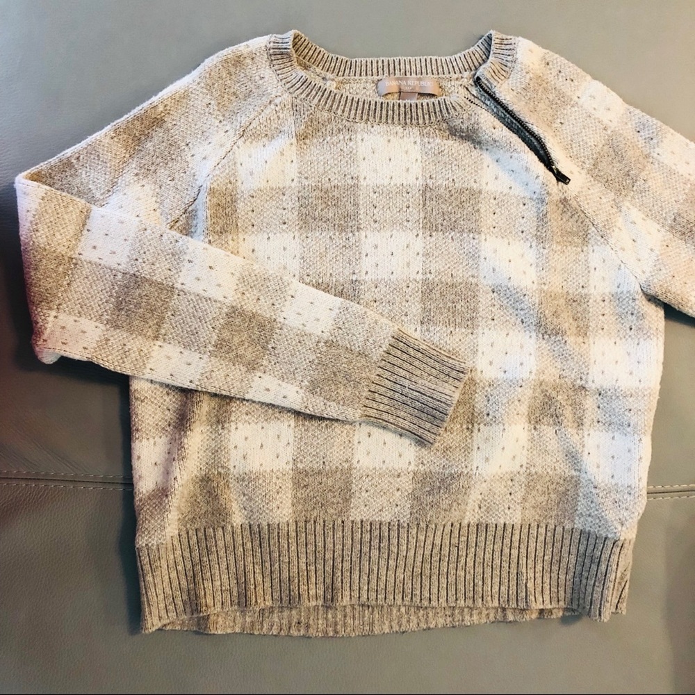 Banana Republic Checkered Sweater
